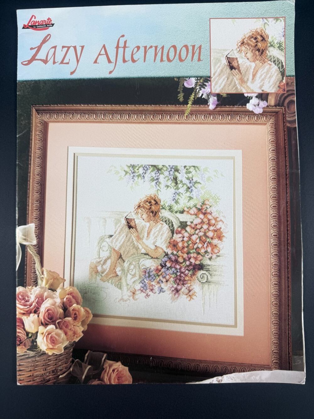 Lanarte by Leisure Arts "Lazy Afternoon" Cross Stitch Pattern Leaflet Booklet 32